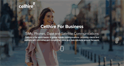 Desktop Screenshot of cellhire.co.uk
