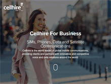 Tablet Screenshot of cellhire.co.uk